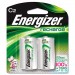 Energizer EVENH35BP2 NiMH Rechargeable Batteries, C, 2 Batteries/Pack NH35BP-2