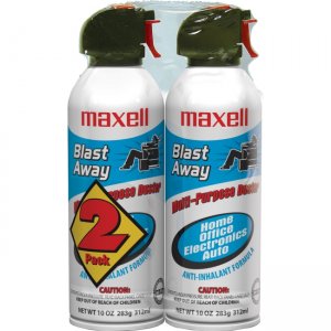 Maxell 190026 Blast Away Canned Air 152a Formula 2 Pk (CA-4)