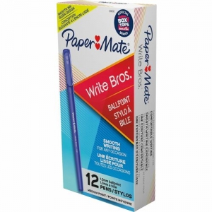 Paper Mate 3311131 Ballpoint Stick Pen, Blue Ink, Medium, Dozen PAP3311131