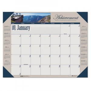 House of Doolittle 175 Motivational Photographic Monthly Desk Pad Calendar, 22 x 17, 2016 HOD175