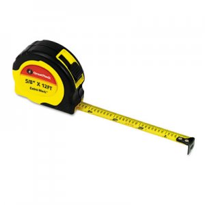 Great Neck GNS95007 ExtraMark Power Tape, 5/8" x 12ft, Steel, Yellow/Black