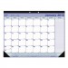 Blueline C181731 Monthly Desk Pad Calendar, 21 1/4 x 16, White/Black, 2016 REDC181731