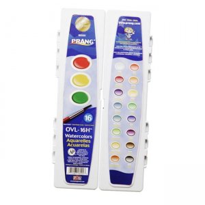 Dixon 16000 Oval 16-Color Semi-Moist Water Color DIX16000