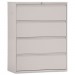 Alera LF4254LG Four-Drawer Lateral File Cabinet, 42w x 19-1/4d x 54h, Light Gray ALELF4254LG