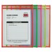 C-Line 43920 Stitched Shop Ticket Holder, Neon, Assorted 5 Colors, 75", 9 x 12, 10/PK CLI43920