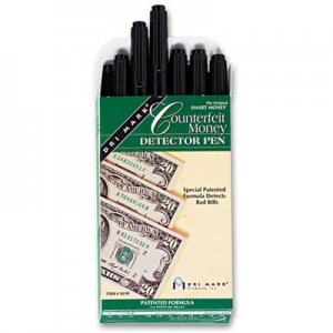 Dri-Mark DRI351R1 Smart Money Counterfeit Bill Detector Pen for Use w/U.S. Currency, Dozen 351R-1