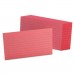 Oxford OXF7321CHE Ruled Index Cards, 3 x 5, Cherry, 100/Pack 7321-CHE