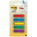 Post-it Flags MMM684ARR1 Arrow 1/2" Page Flags, Blue/Green/Purple/Red/Yellow, 20/Color, 100/Pack 684-ARR1