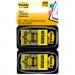 Post-it Flags MMM680NZ2 Arrow Message 1" Page Flags, "Notarize," Yellow, 2 50-Flag Dispensers/Pack 680-NZ2