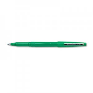 Pentel PENR100D Rolling Writer Stick Roller Ball Pen, .8mm, Green Barrel/Ink, Dozen R100-D