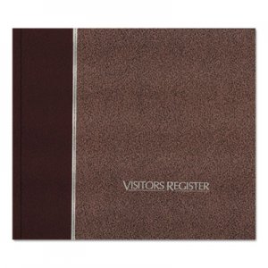 National RED57803 Visitor Register Book, Burgundy Hardcover, 128 Pages, 8 1/2 x 9 7/8 57-803