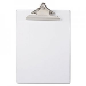 Saunders SAU21803 Recycled Plastic Clipboard with Ruler Edge, 1" Clip Cap, 8 1/2 x 12 Sheet, Clear