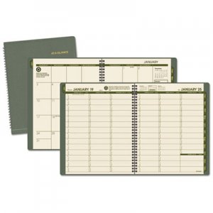 At-A-Glance AAG70950G60 Recycled Weekly/Monthly Classic Appointment Book, 8 1/4 x 10 7/8, Green, 2016 70