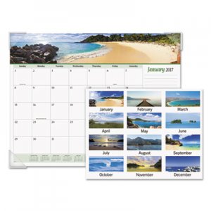 At-A-Glance 89803 Seascape Panoramic Desk Pad, 22 x 17, 2017 AAG89803