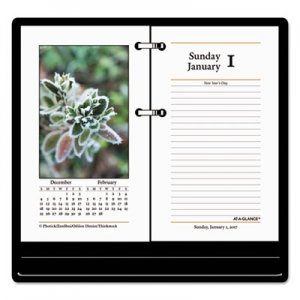 At-A-Glance AAGE41750 Photographic Desk Calendar Refill, 3 1/2 x 6, 2017 E417-50