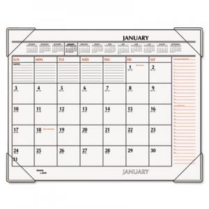At-A-Glance AAGSK117000 Two-Color Monthly Desk Pad Calendar, 22 x 17, 2016 SK1170-00