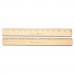 Westcott 10375 Wood Ruler, Metric and 1/16" Scale with Single Metal Edge, 30 cm ACM10375
