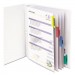 C-Line 05550 Sheet Protectors with Index Tabs, Assorted Color Tabs, 2", 11 x 8 1/2, 5/ST CLI05550