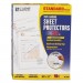 C-Line 62037 Standard Weight Polypropylene Sheet Protector, Clear, 2", 11 x 8 1/2, 50/BX CLI62037