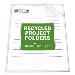 C-Line 62127 Project Folders, Jacket, Letter, Poly, Clear, 25/Box CLI62127