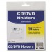C-Line 70568 Self-Adhesive CD Holder, 5 1/3 x 5 2/3, 10/PK CLI70568