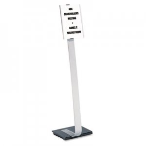 Durable DBL481423 Info Sign Duo Floor Stand, Letter-Size Inserts, 15 x 44-1/2, Clear 4814-23