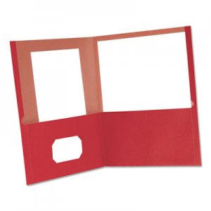 Oxford 78511 Earthwise 100% Recycled Paper Twin-Pocket Portfolio, Red OXF78511
