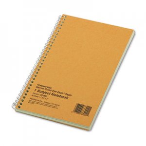 National 33002 Subject Wirebound Notebook, Narrow Rule, 5 x 7 3/4, Green, 80 Sheets RED33002