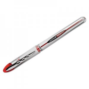 Uni-Ball 69023 VISION ELITE Roller Ball Stick Waterproof Pen, Red Ink, Bold SAN69023