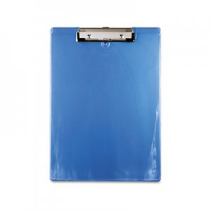 Saunders 00439 Plastic Clipboard, 1/2" Capacity, Holds 8 1/2w x 12h, Ice Blue SAU00439