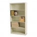 Tennsco TNNB66PY Metal Bookcase, Five-Shelf, 34-1/2w x 13-1/2d x 66h, Putty B-66PY