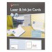 Maco MACML8575 Unruled Microperforated Laser/Ink Jet Index Cards, 4 x 6, White, 100/Box ML-8575