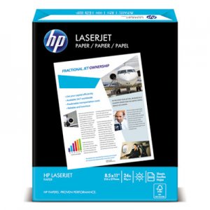 HP HEW115300 LaserJet Paper, Ultra White, 100 Bright, 24lb, Letter, 2500 Sheets/Carton 11530-0