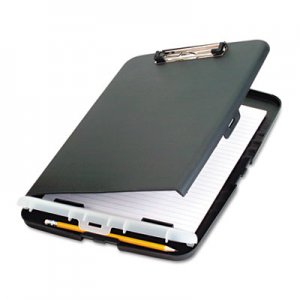 Officemate 83303 Low Profile Storage Clipboard, 1/2" Capacity, Holds 9w x 12h, Charcoal OIC83303