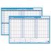 At-A-Glance AAGPM23928 90/120-Day Undated Horizontal Erasable Wall Planner, 36 x 24, White/Blue PM239-28