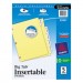 Avery 23281 Insertable Big Tab Dividers, 5-Tab, Letter AVE23281