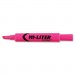 HI-LITER 24010 Desk Style Highlighter, Chisel Tip, Fluorescent Pink Ink, Dozen AVE24010