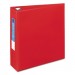 Avery 79583 Heavy-Duty Binder with One Touch EZD Rings, 11 x 8 1/2, 3" Capacity, Red AVE79583