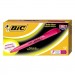 BIC BICBL11PK Brite Liner Highlighter, Chisel Tip, Fluorescent Pink Ink, Dozen BL11-PK