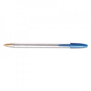 BIC BICMS11BE Cristal Xtra Smooth Ballpoint Pen, Blue Ink, 1mm, Medium, Dozen MS11-BE