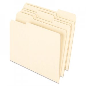Pendaflex 74520 Earthwise 100% Recycled Paper File Folder, 1/3 Cut, Letter, Manila, 100/Box PFX74520