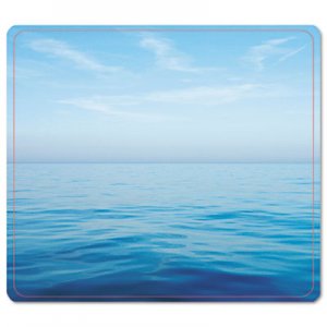 Fellowes 5903901 Recycled Mouse Pad, Nonskid Base, 7 1/2 x 9, Blue Ocean FEL5903901