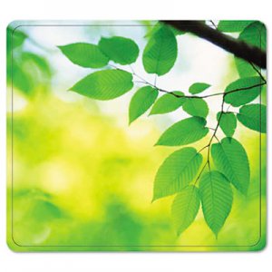 Fellowes 5903801 Recycled Mouse Pad, Nonskid Base, 7 1/2 x 9, Leaves FEL5903801