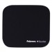 Fellowes 5933801 Mouse Pad w/Microban, Nonskid Base, 9 x 8, Navy FEL5933801