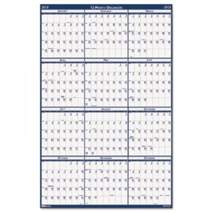 House of Doolittle 3960 Poster Style Reversible/Erasable Yearly Wall Calendar, 18 x 24, 2016 HOD3960
