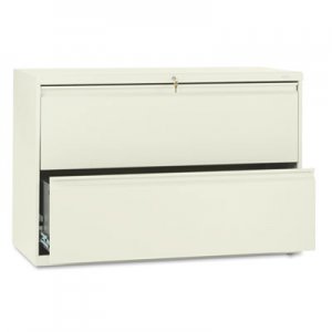HON 892LL 800 Series Two-Drawer Lateral File, 42w x 19-1/4d x 28-3/8h, Putty HON892LL