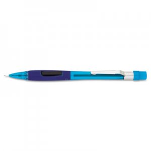 Pentel PD345TC Quicker Clicker Mechanical Pencil, 0.5 mm, Transparent Blue Barrel PENPD345TC