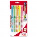 Pentel SL12BP5M 24/7 Highlighter, Chisel Tip, Blue/Green/Orange/Pink/Yellow Ink, 5/Set PENSL12BP5M