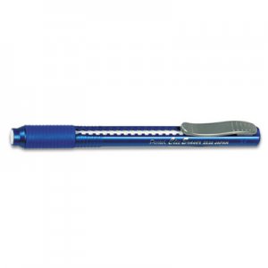 Pentel ZE22C Clic Eraser Pencil-Style Grip Eraser, Blue PENZE22C