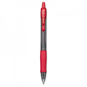 Pilot 31258 G2 Premium Retractable Gel Ink Pen, Refillable, Red Ink, 1mm, Dozen PIL31258